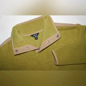Women’s Allbirds Fluff Fleece Winter Pullover Jacket in Hazy Lime Size XS